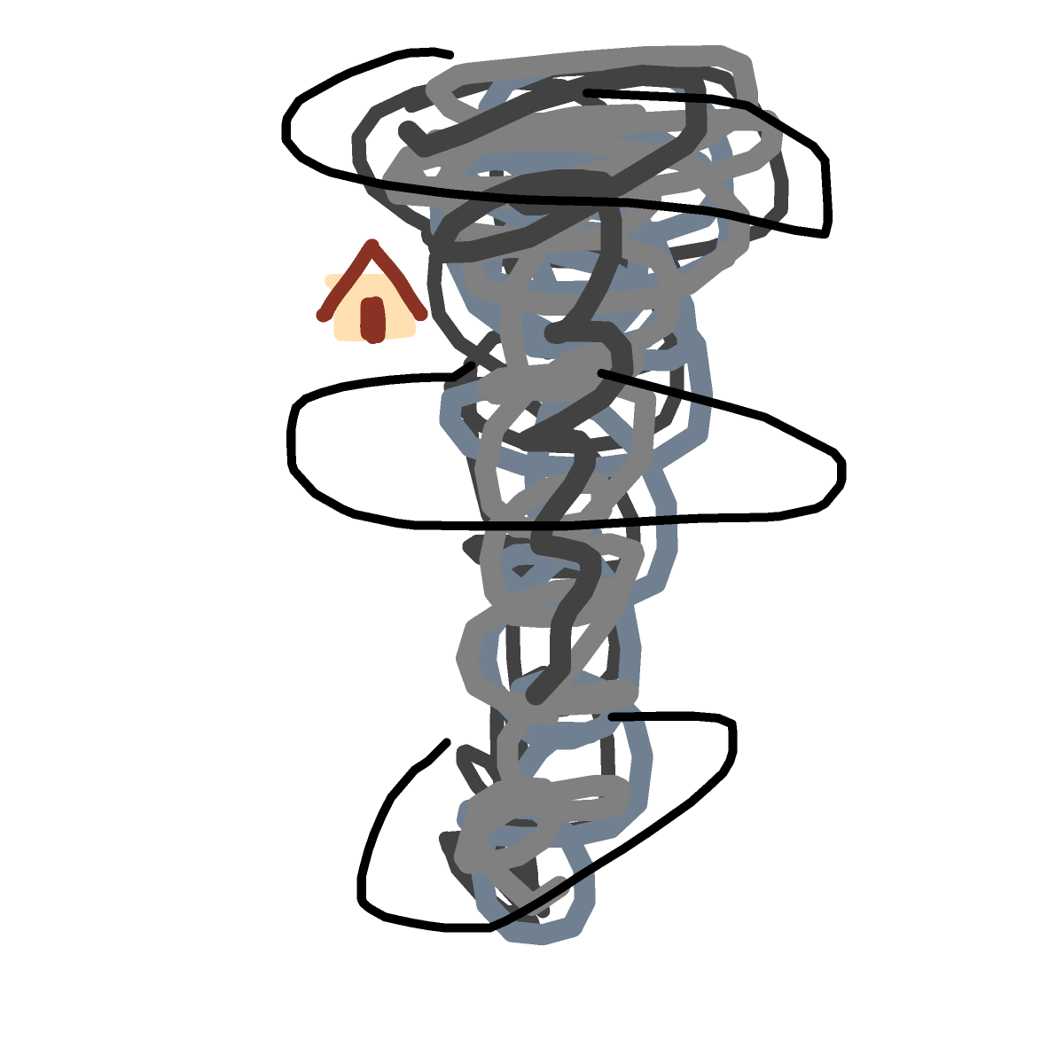 Tornado drawing by brianviolin