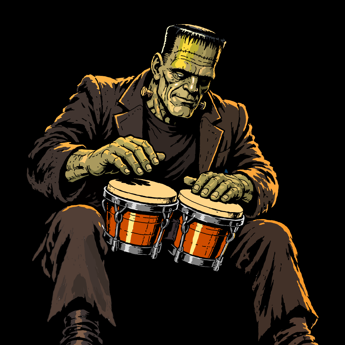 Bongos drawing by Guardianoflives