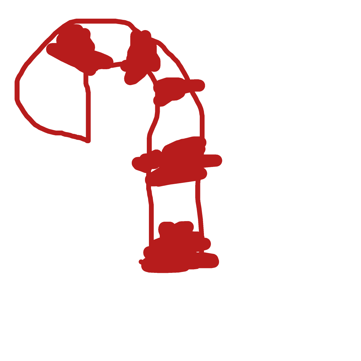 Candy Cane drawing by troy