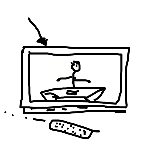 Television drawing by delta-hyper-spire
