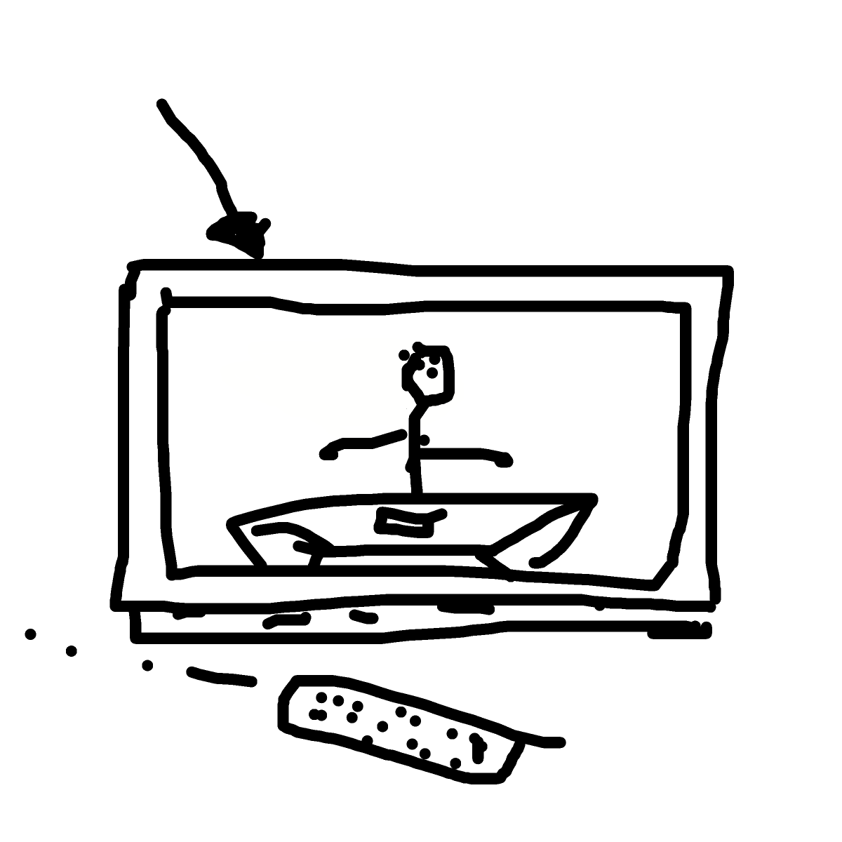 Television drawing by delta-hyper-spire