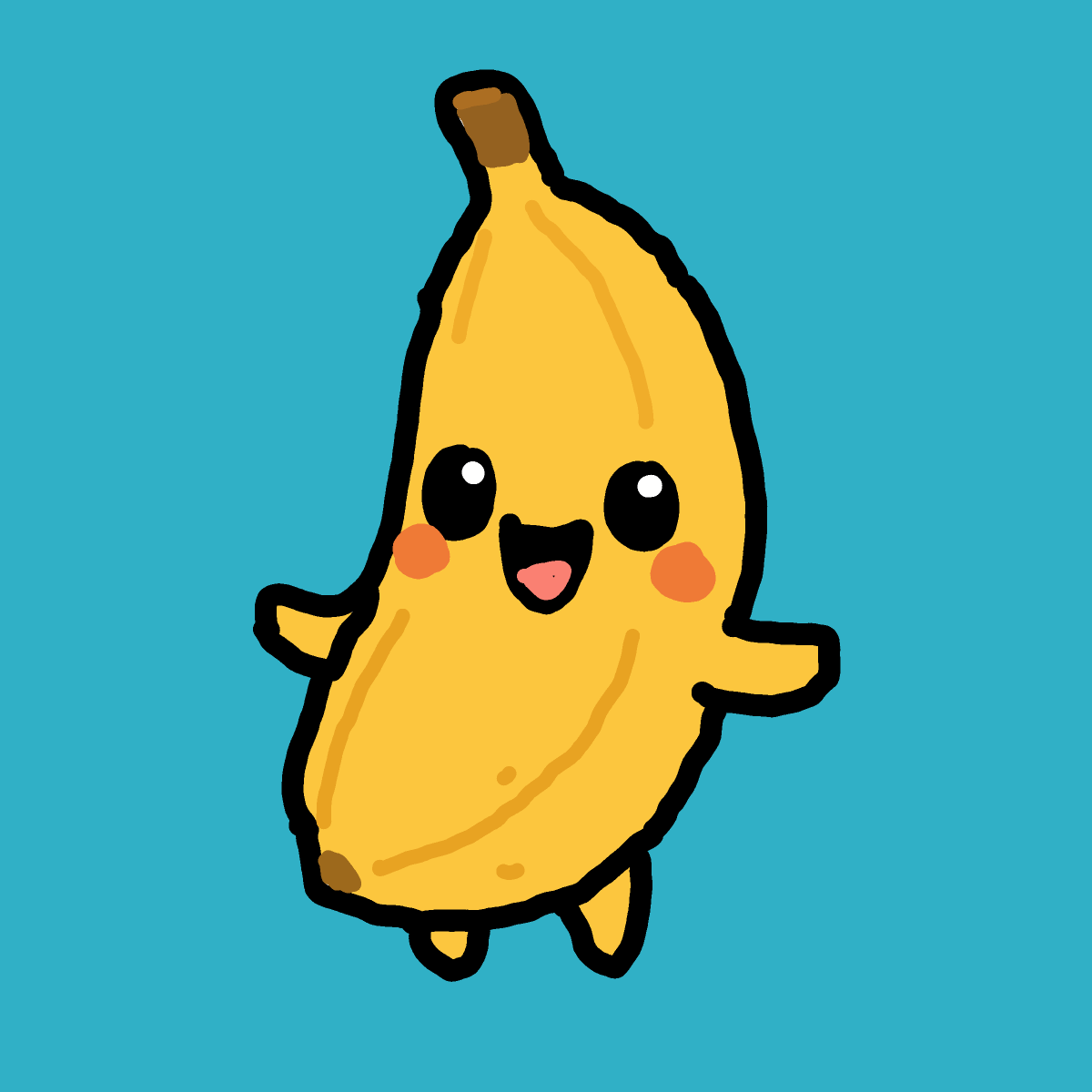 Banana drawing by Guardianoflives
