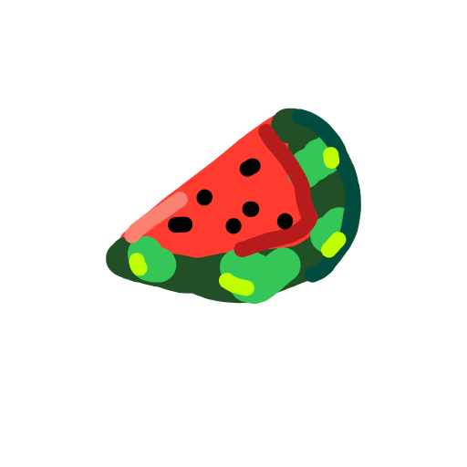 Watermelon drawing by kckitty
