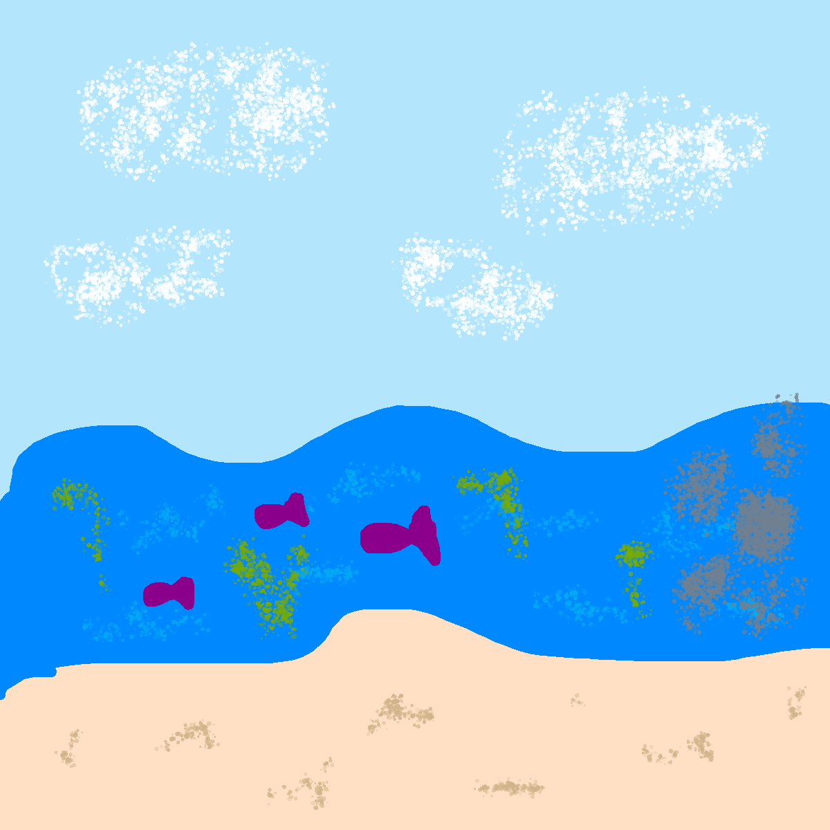 River drawing by color-olive-web
