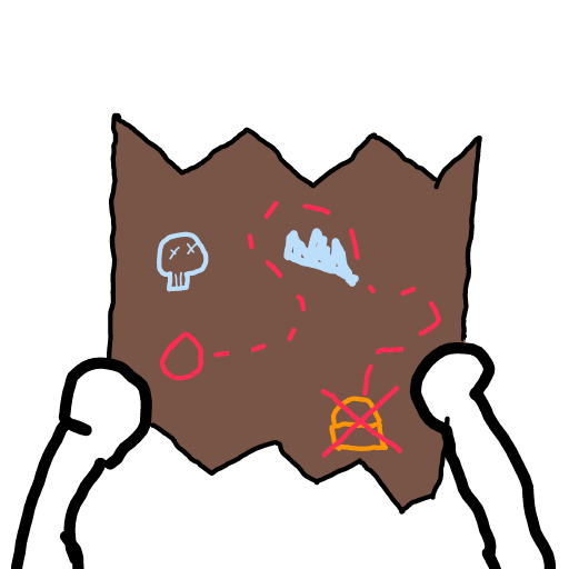 Treasure Map drawing by Nuss