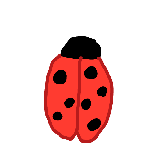 Ladybug drawing by Guardianoflives