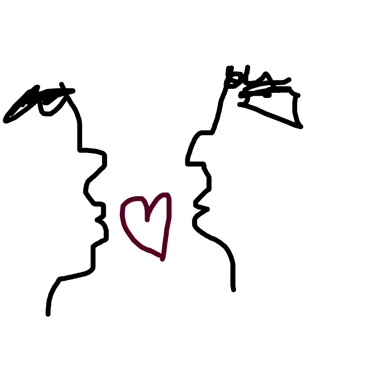 Kiss drawing by juice