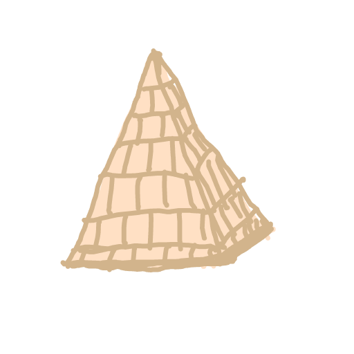Pyramid drawing by Dada