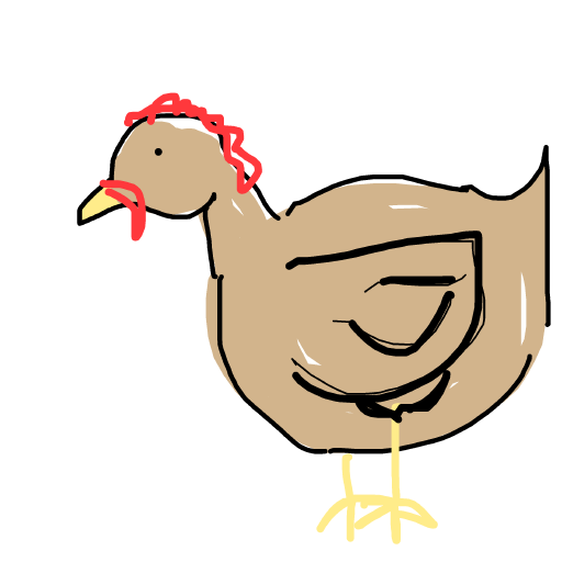 Chicken drawing by thatladywhocooks