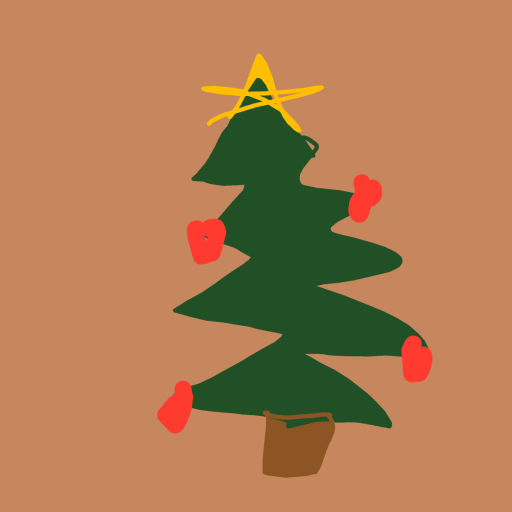 XMas Tree drawing by ebony-neat-blade