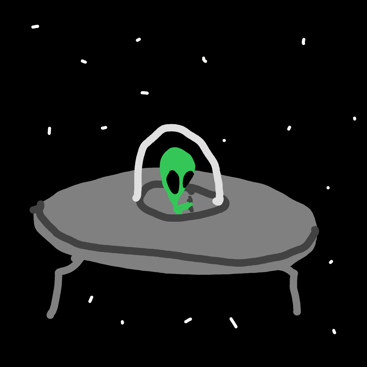 UFO drawing by Guardianoflives