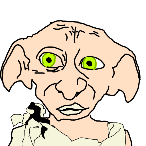 Dobby drawing by Guardianoflives