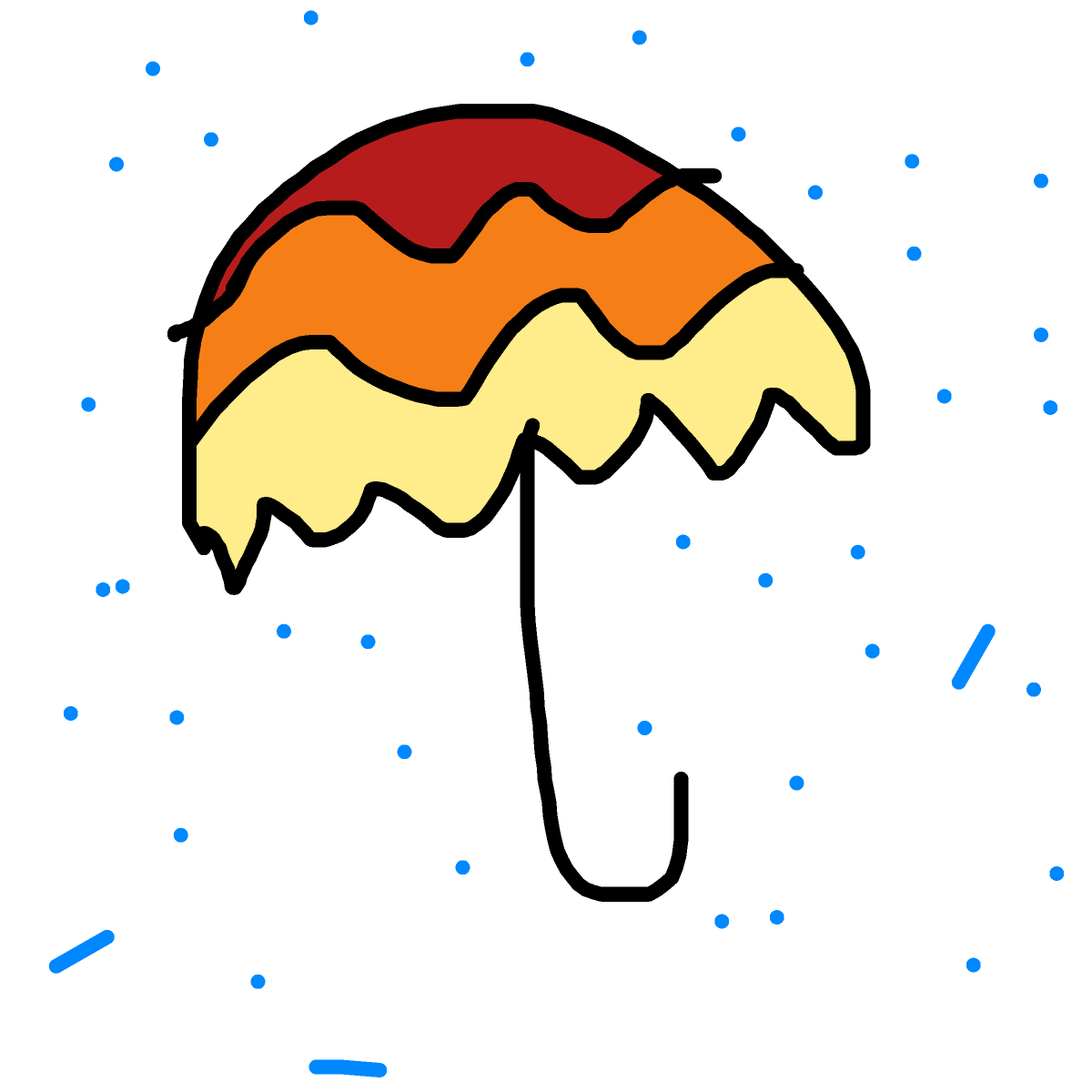 Umbrella drawing by isi