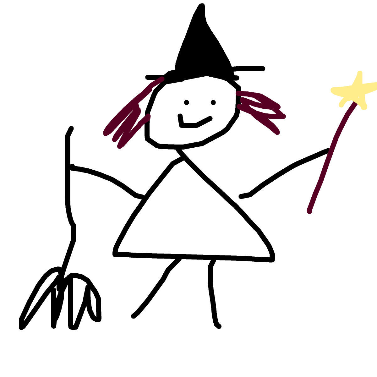 Witch drawing by tittychakras
