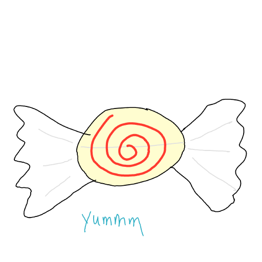 Candy drawing by Shandi