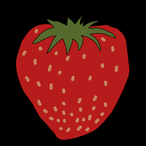 Strawberry drawing by ebony-firm-expert