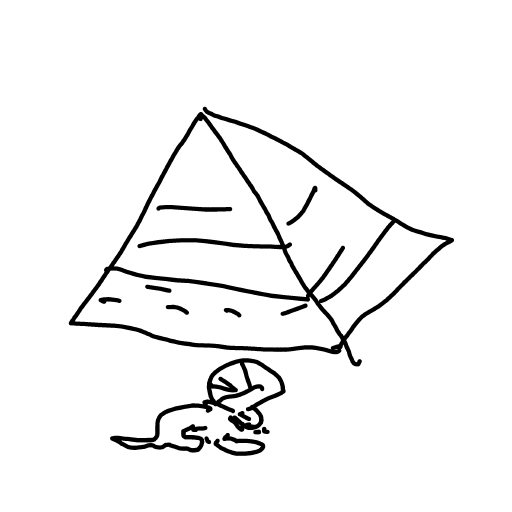 Pyramid drawing by Shew