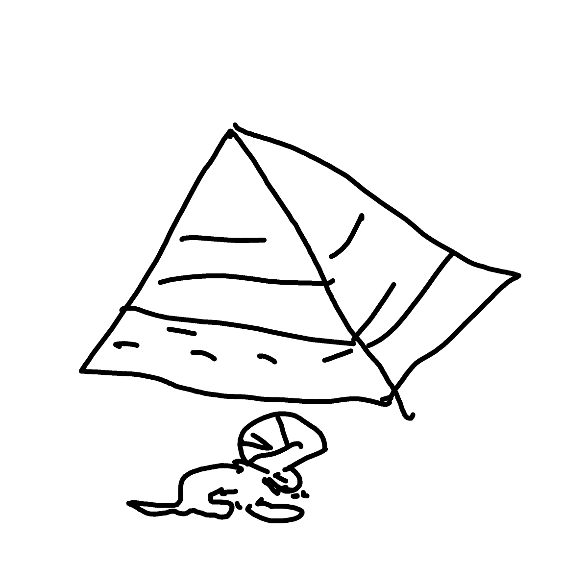 Pyramid drawing by Shew