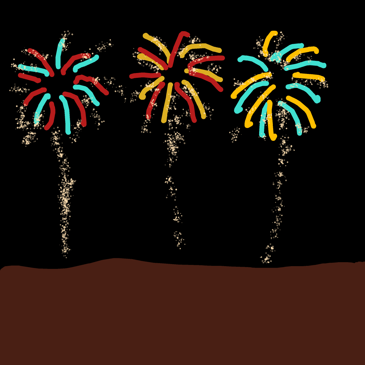Firework drawing by doublem