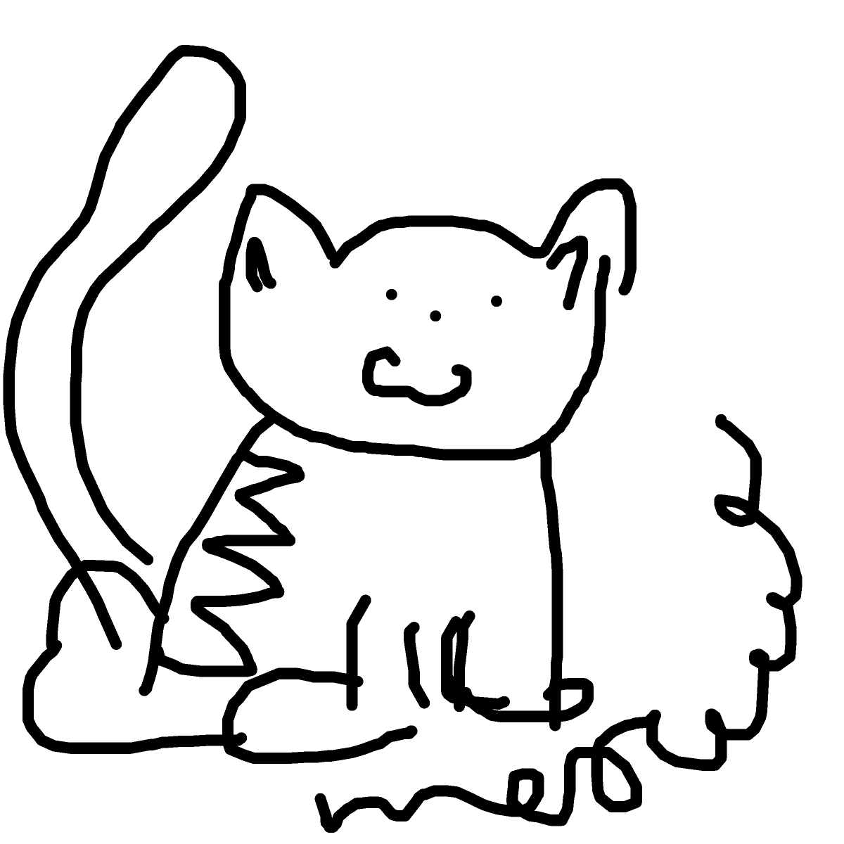 Cat drawing by eleanor