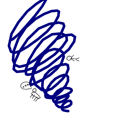 Tornado drawing by Purokushi