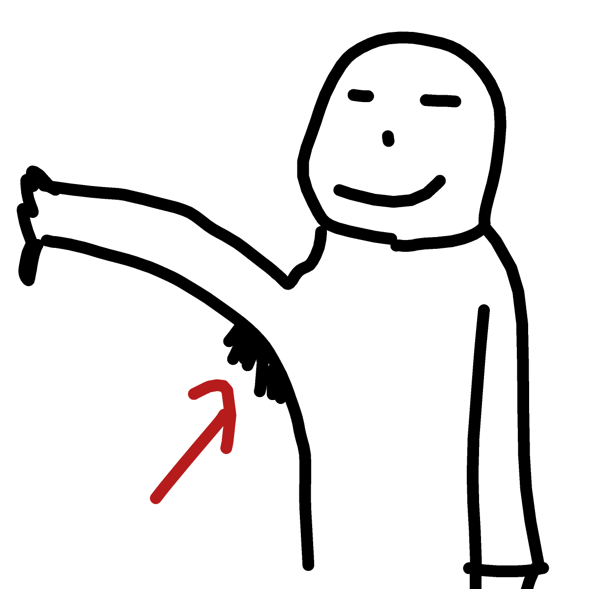 Armpit drawing by Marcos