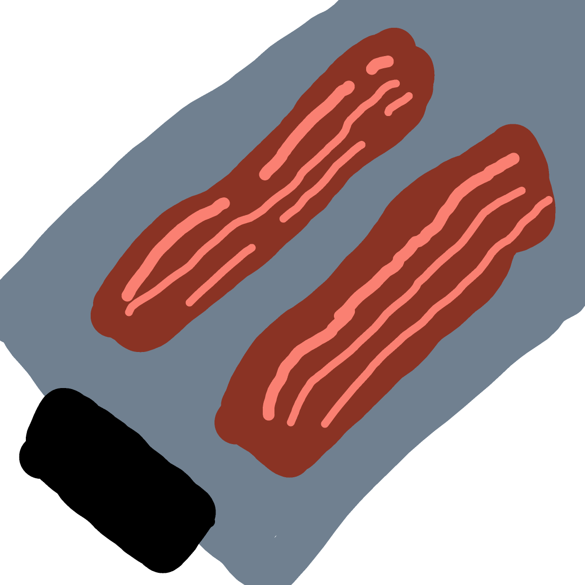 Bacon drawing by Anna
