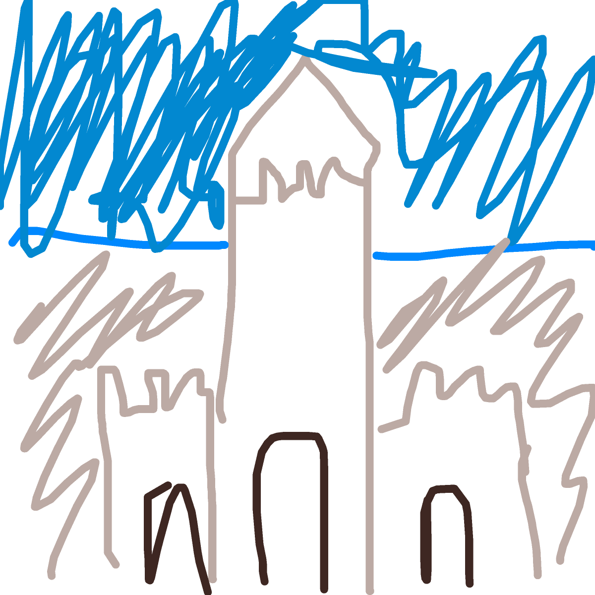 Sand Castle drawing by jester