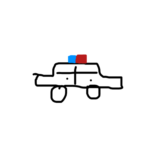 Police Car drawing by ice-pure-realm