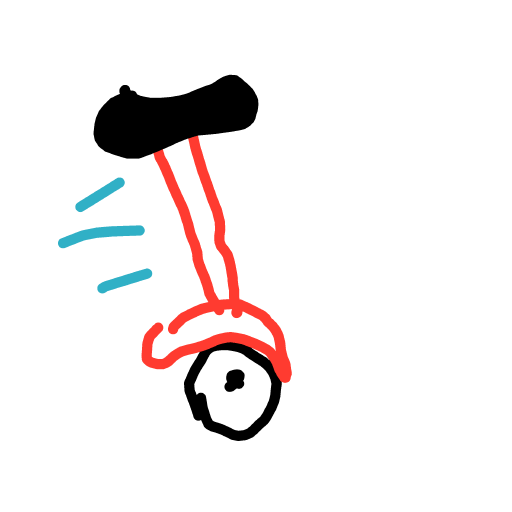 Unicycle drawing by Juliezzz