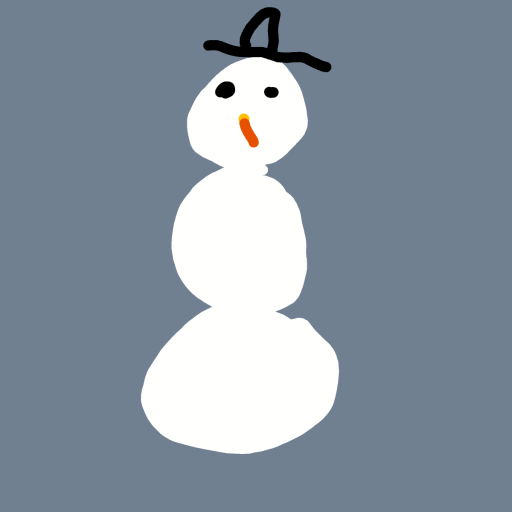 Snowman drawing by open-mega-crown