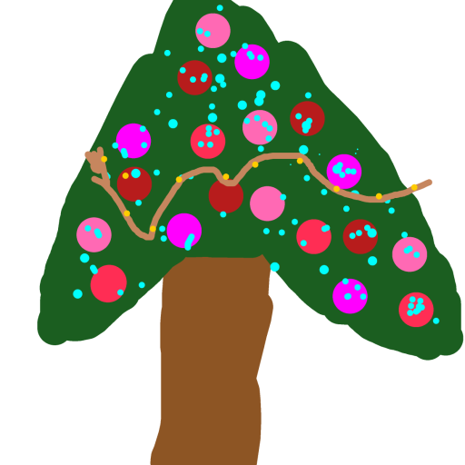 XMas Tree drawing by zuzabarto