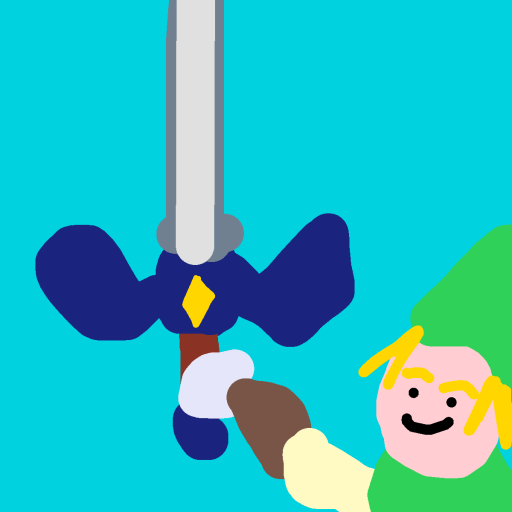 Master Sword drawing by knoxy