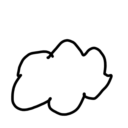 Cloud drawing by Bubble