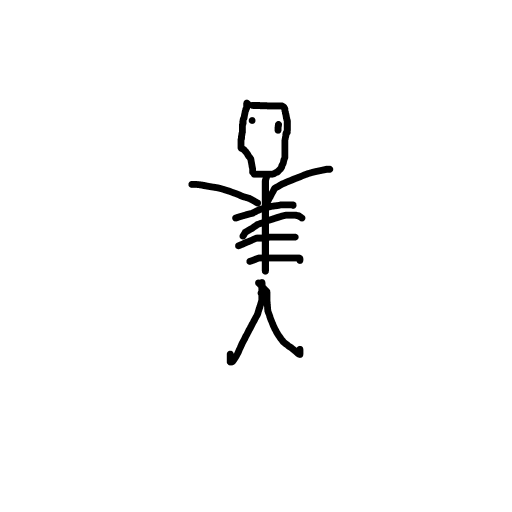 Skeleton drawing by vini
