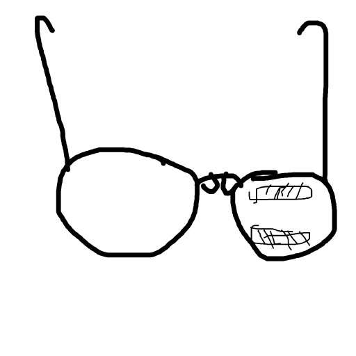 Glasses drawing by mikestam195