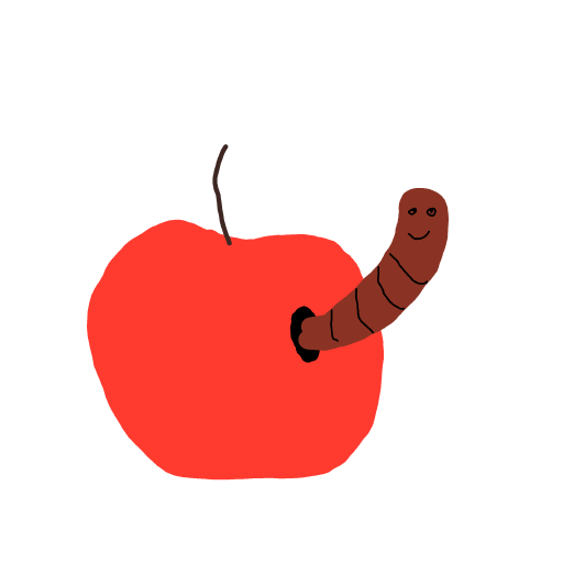 Worm drawing by Nuss