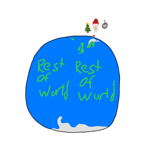 North Pole drawing by Cwis448