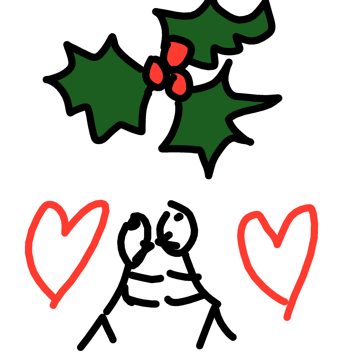 Mistletoe drawing by sonic-bold-major