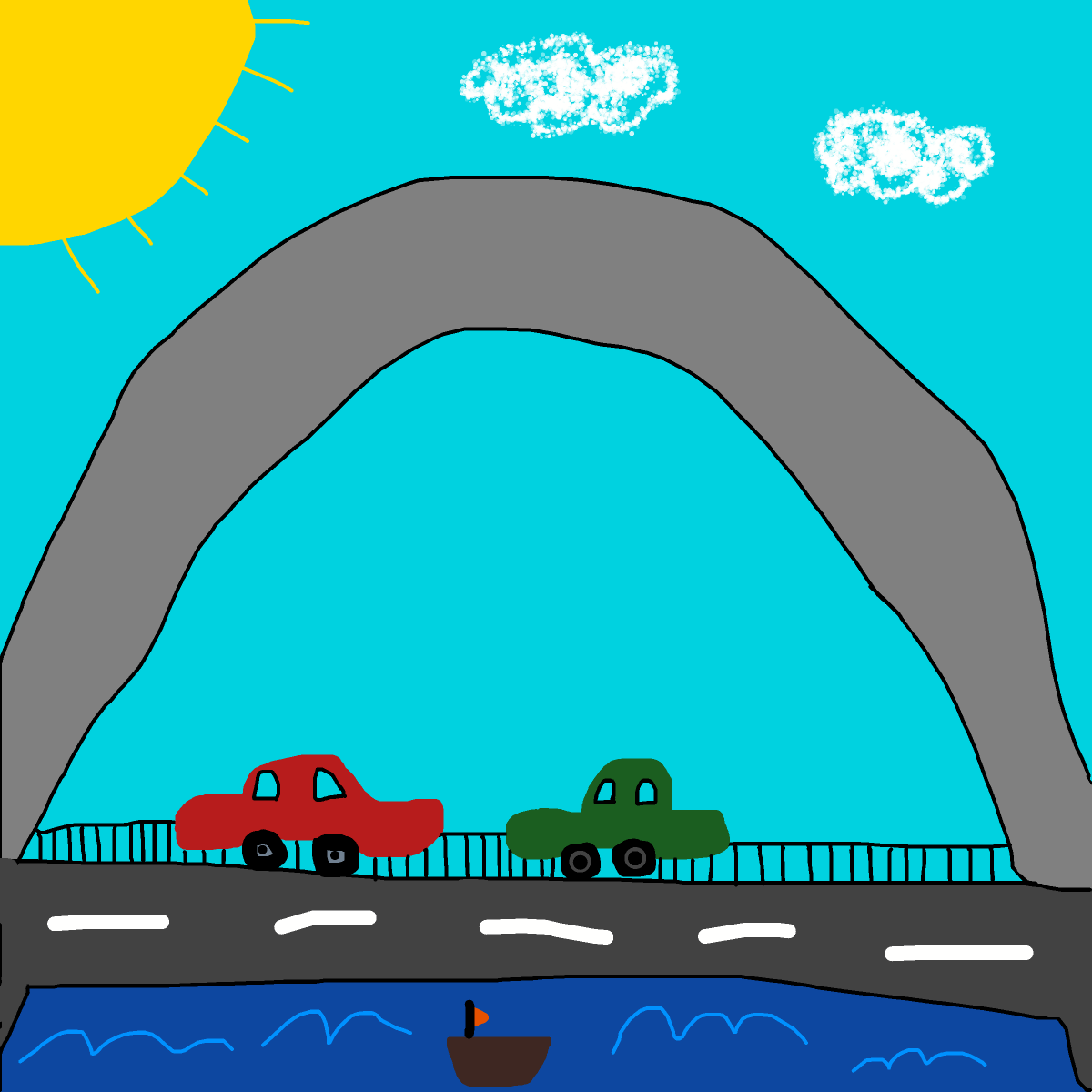 Bridge drawing by carla