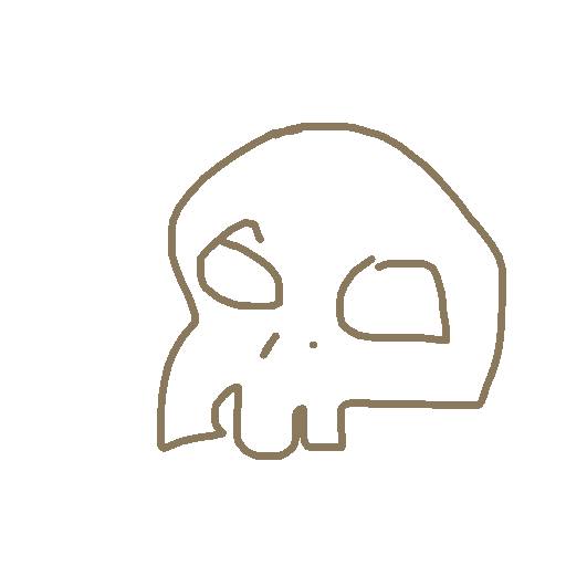 Skull drawing by xugudigjdye
