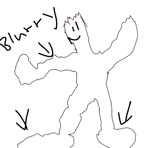 Bigfoot drawing by chaddyboyyo
